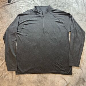 Lululemon X BAUER Metal Vent Tech 1/2 Zip Mens XXL Black Performance Hockey Gym